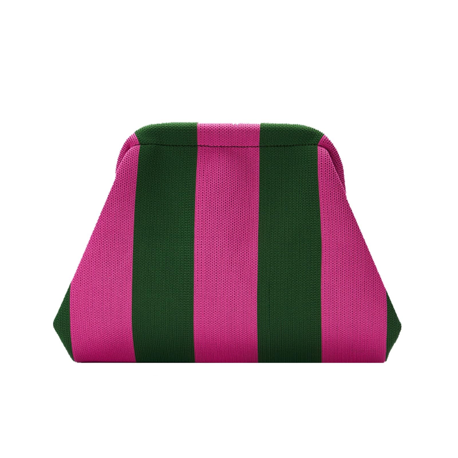 Dumpling Clutch Geldbörse - Gewebte Häkeltasche Mit Kiss-Lock