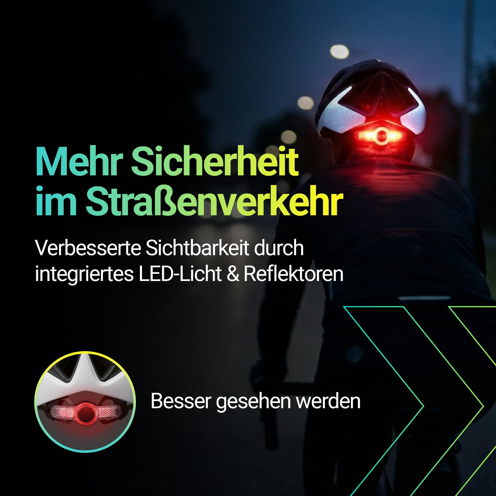 KED Spiri II Trend Allround Fahrradhelm Mit LED Licht Und Reflektor, Optimierter Belüftung, Insektenschutznetz Und K-FIT System