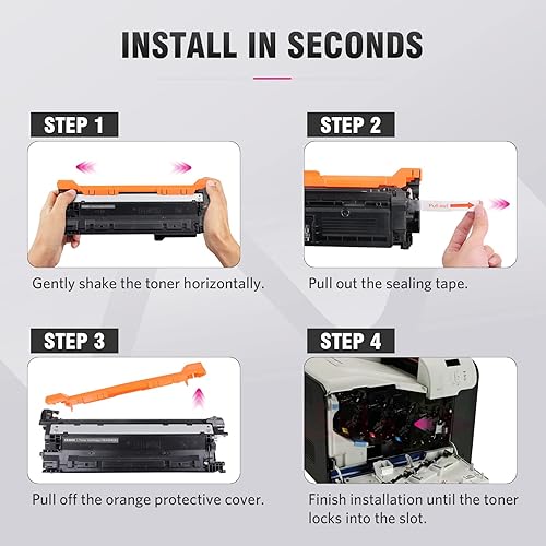 Miniatura 5 de Cartucho de tóner de repuesto compatible para HP 507X 507A CE400A CE400X CE401X CE402X CE403X uso para impresora HP Laserjet Enterprise M570dn