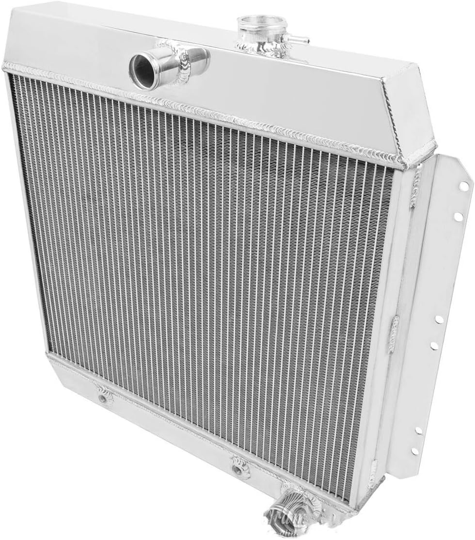 Aluminum Radiator Engine Coolant Compatible with Chevy Styleline Belair Car Coupe V8 1949 50 51 52 53 1954, 21.5 x 17 Core