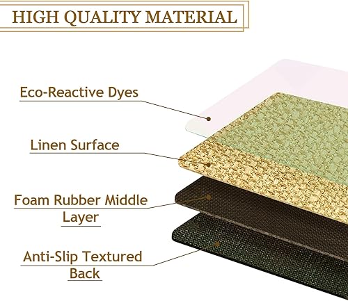 Miniatura 5 de Tapete de puerta de otoño de 30 x 17 pulgadas, tapete de bienvenida con hojas de arce otoñal, tapete de bienvenida para interiores y exteriores,