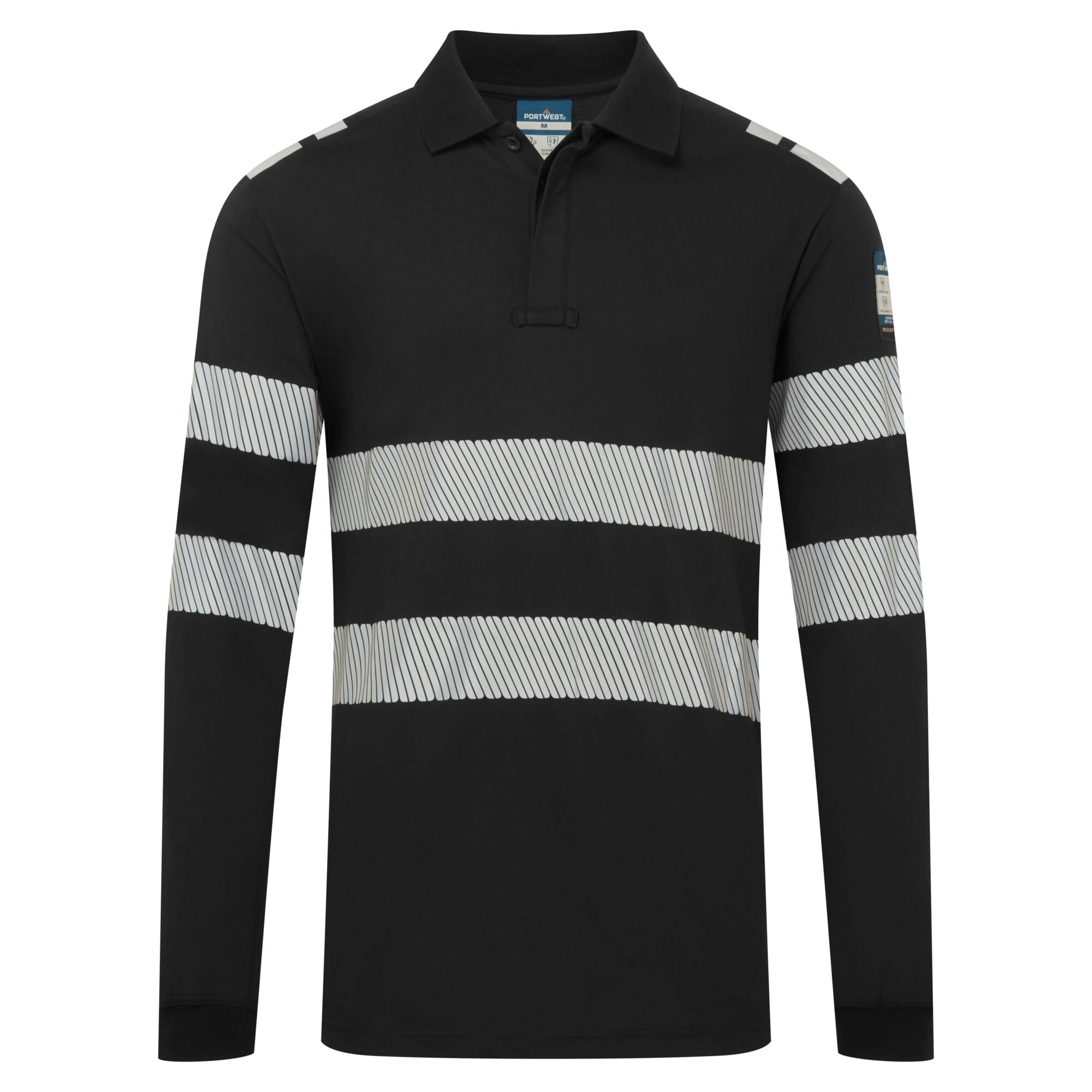 Portwest PW3 FR733 Modaflame Flame Resistant Long Sleeve Polo Shirt