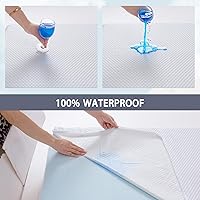 Vista 4 de Lisara - Colchón para cuna de bebé, 47 x 23.6 pulgadas, colchón de espuma viscoelástica de gel de doble cara con funda impermeable y extraíble