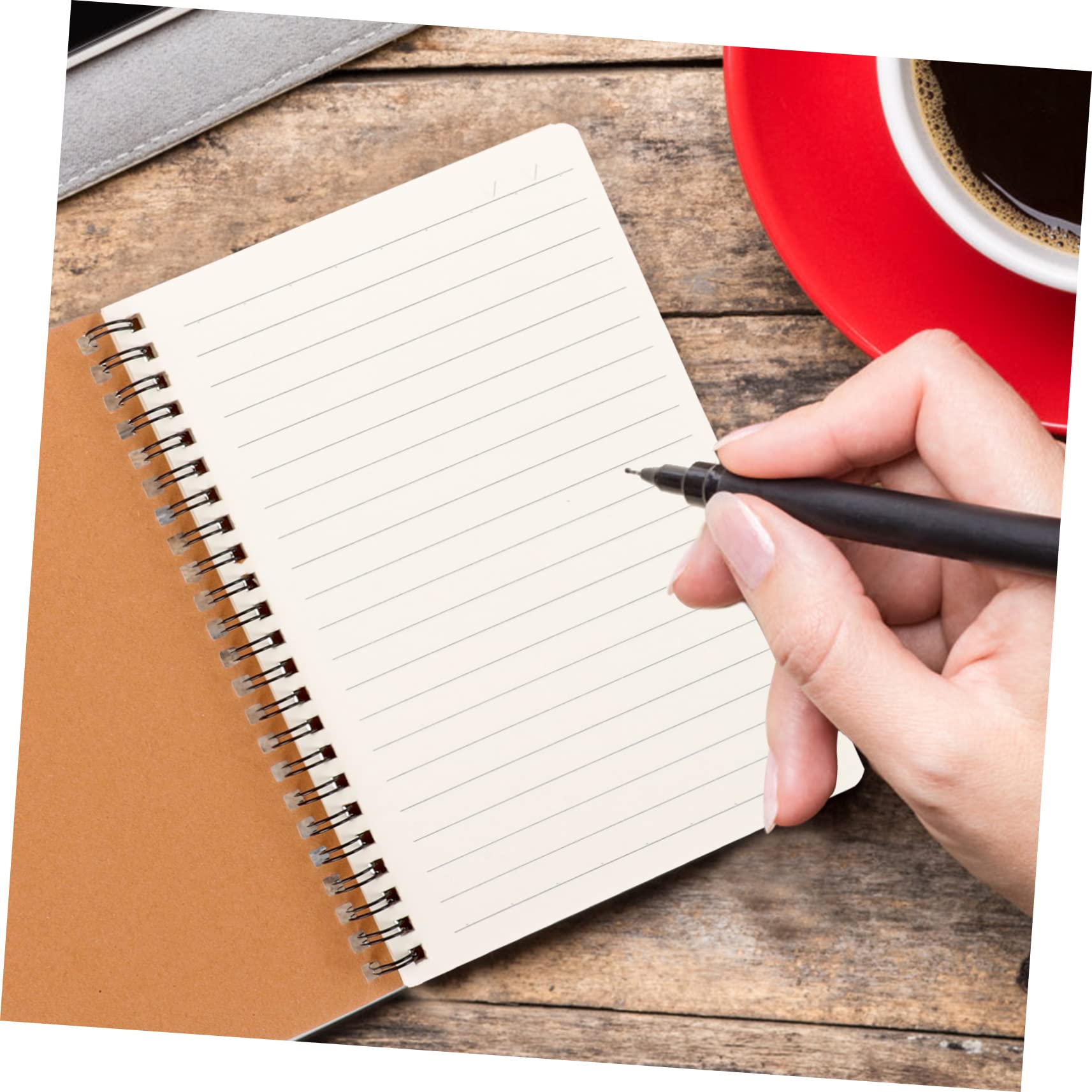 LALAFINA 10 Pezzi Quaderni Spiralati A5, Quaderni Spessi in Carta per Studenti, Design Classico per Scrittura e Disegno