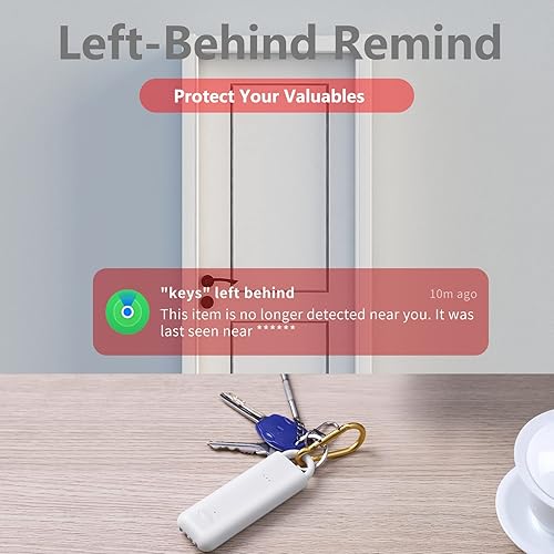 Miniatura 5 de Alarma de seguridad personal para mujeres, sirena de 130 dB, funciona con Apple Find My App (solo iOS), buscadores de llaves y rastreadores