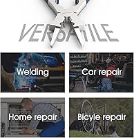 Vista 4 de YESWELDER Alicates de soldadura MIG de 8 pulgadas, acero de alto carbono antioxidante y duradero, alicates MIG multifuncionales todo en uno