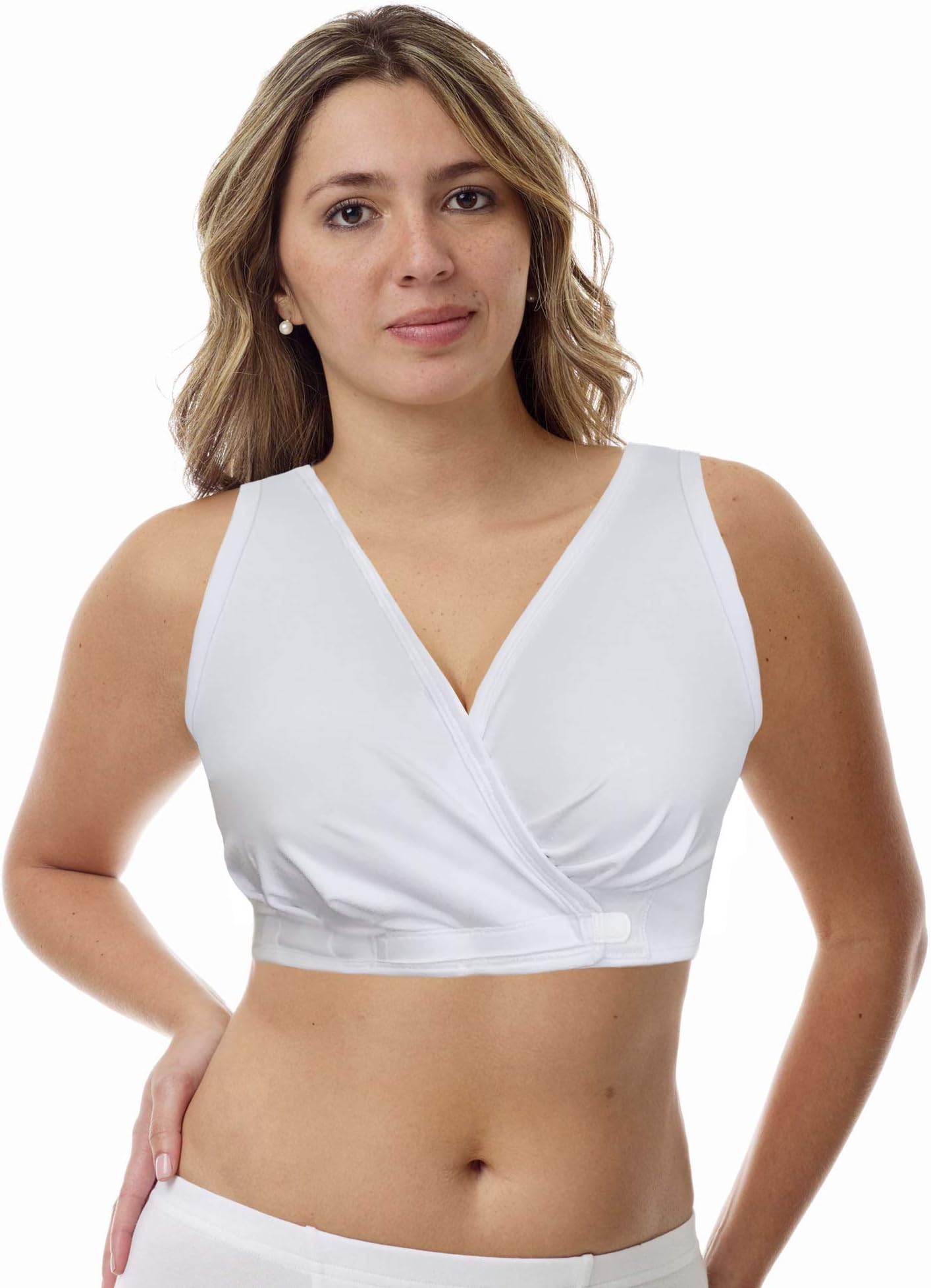 Underworks Arthritis Bra with Hook and Loop Closure - Sleep and Leisure Bra