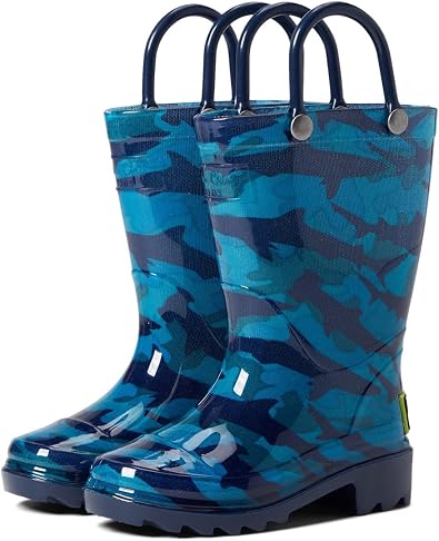 Western Chief Boys Camo Shark PVC Rain Boot Toddler/Little Kid