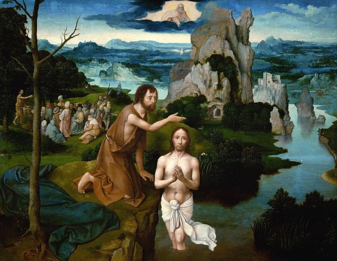 Poster Patinir Le baptême du Christ toile murale 50x70 - 4