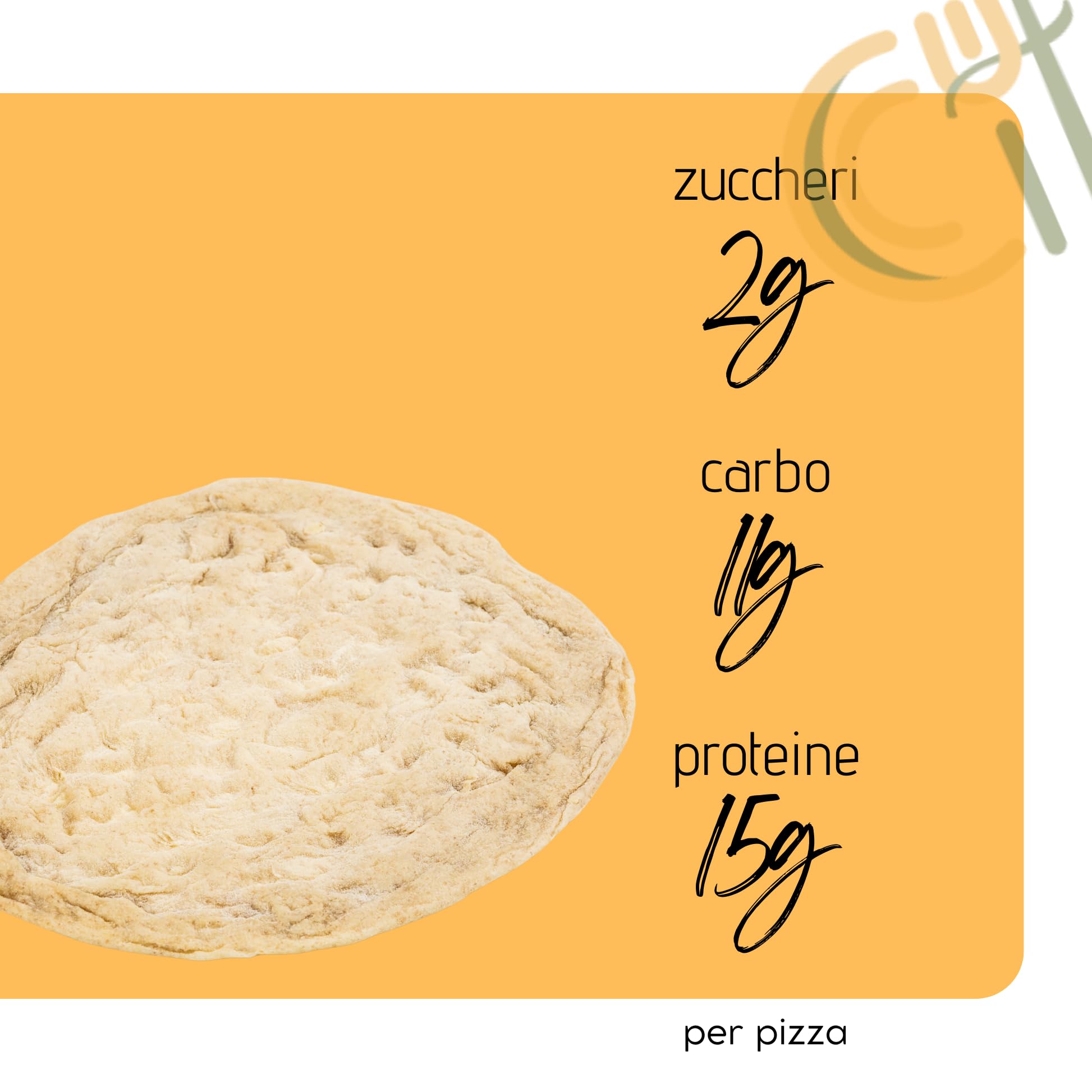 SOKETO Base Pizza Keto Low Carb | 12g Carboidrati - 15g Proteine per 100g | Senza Zuccheri, Basso IG, Ideale per Diabetici (2 basi - 360g)