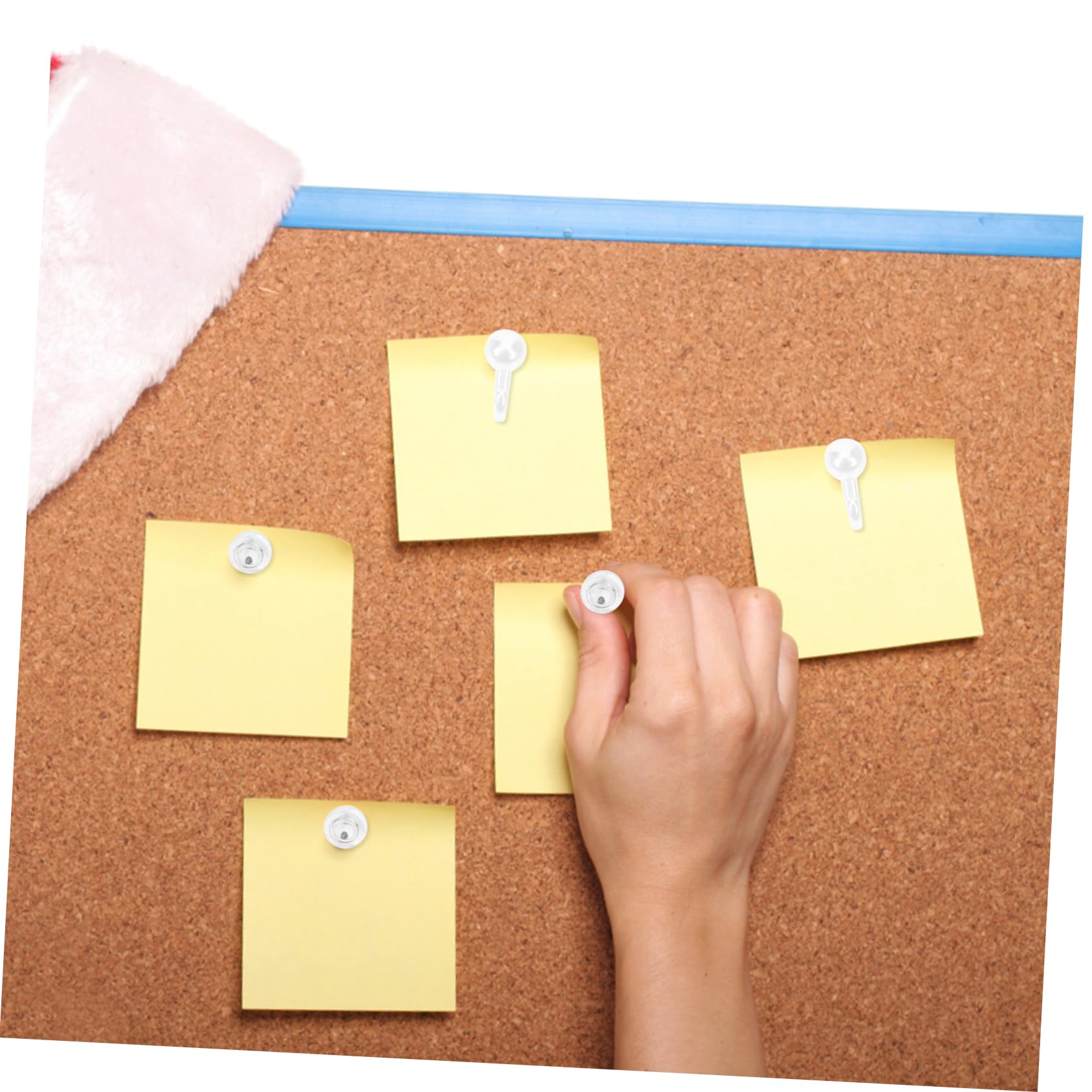 OSALADI 4 Boîtes Broche de Bureau punaises décoratives Effacer Les punaises Couleur de Bulletin Panneau de liège Utilisation Quotidienne à tête Ronde Broches Plastique
