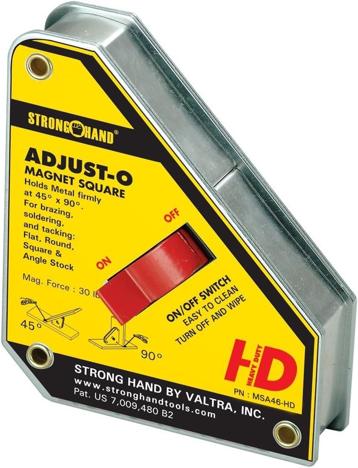 Strong Hand Tools, Adjust-O Welding Magnet Squares with On/Off Switch ...