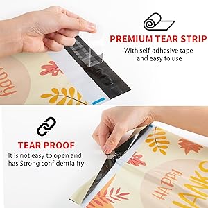 Oududianzi Poly Mailers 10X13, 50Pack Shipping Bags, Fashion Shipping Envelopes, Plastic Packaging Bags, Self-Seal Polymailers, Mailing Poly Bags for Business, Clothing (Leaf)