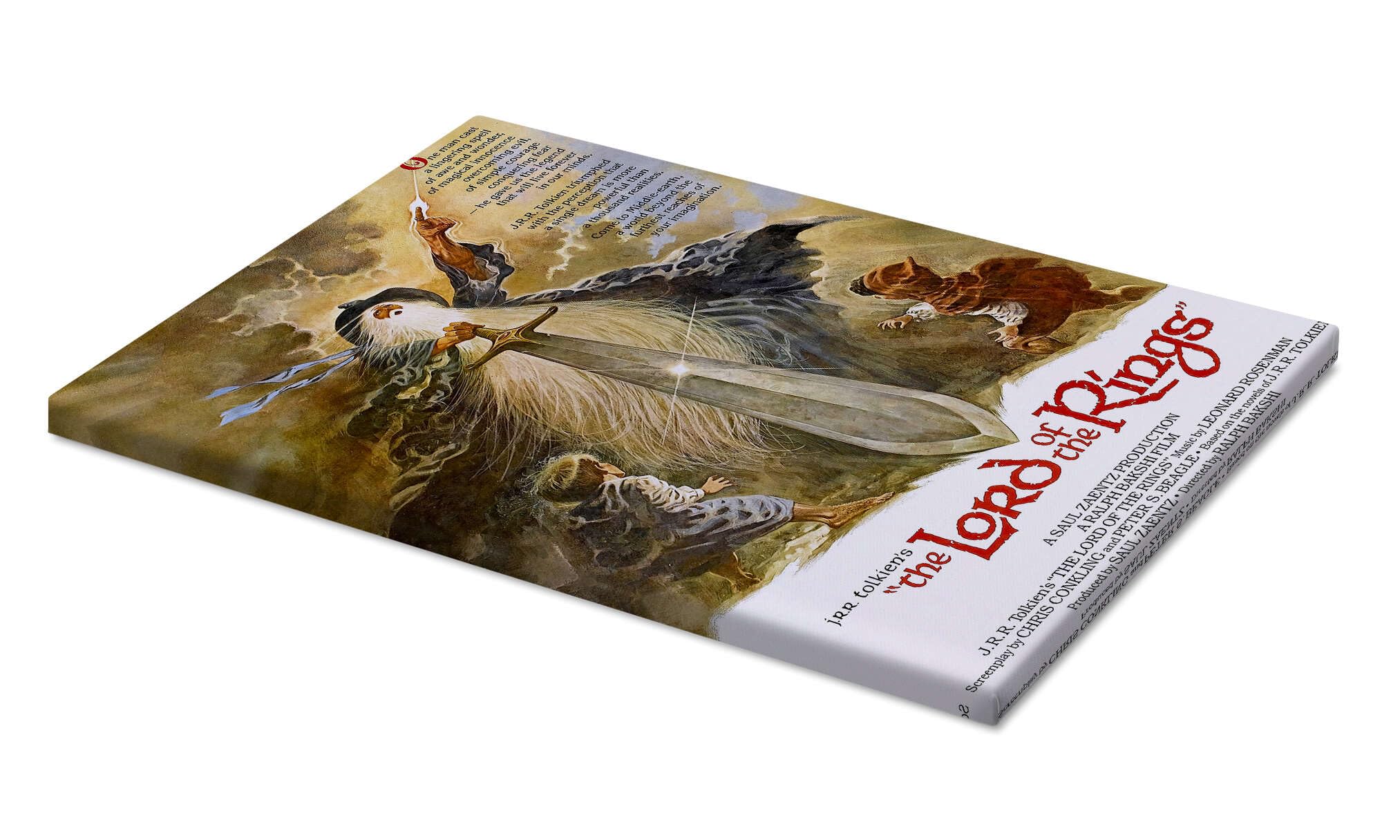 Posterlounge The Lord of the Rings (Il signore degli anelli) Stampa su tela | 60 x 90 cm Quadri Decorazione per pareti