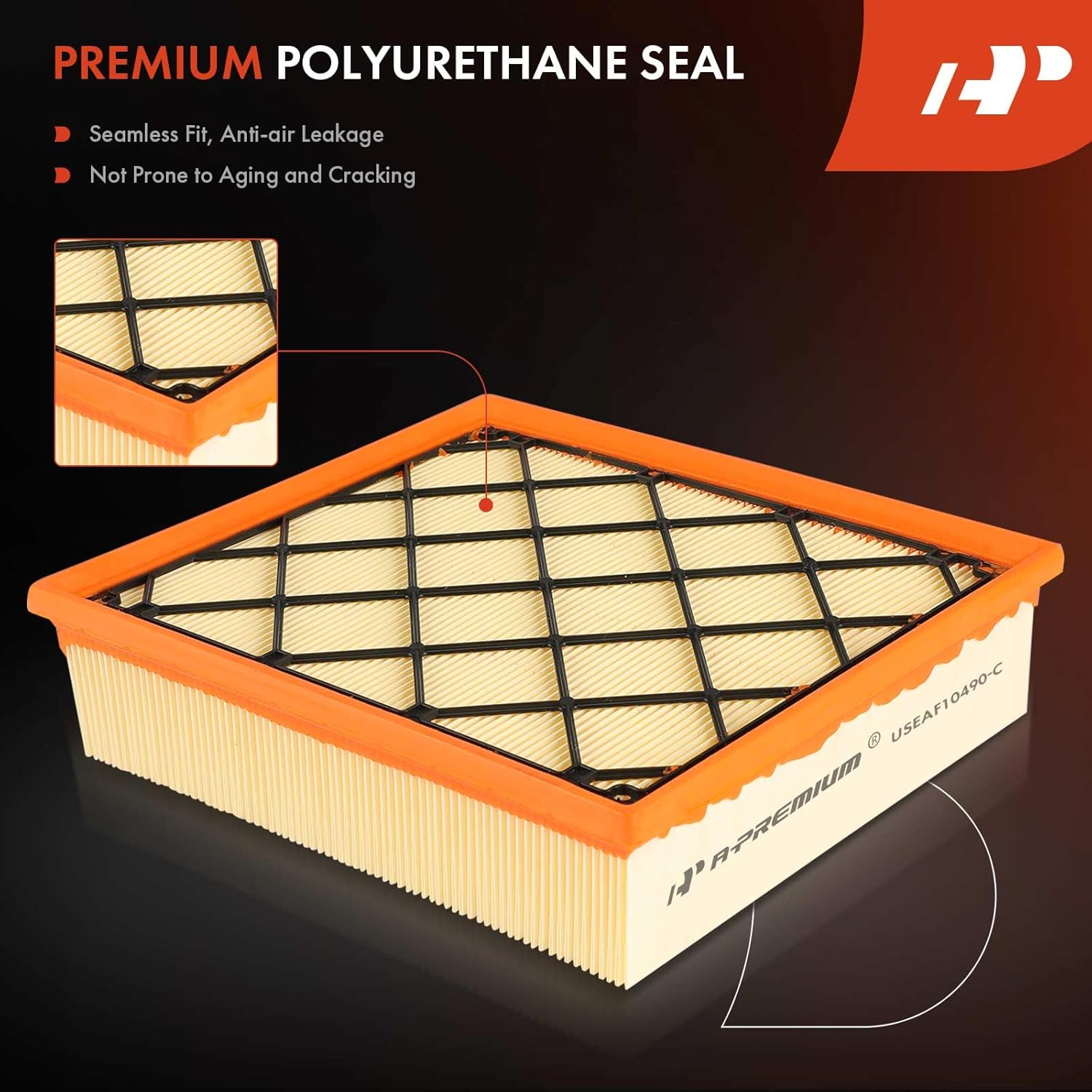 A-Premium 2-PC Engine Air Filter Compatible with Volvo V60 2015-2016, S60 2012-2016, XC70 2016, C70 2006-2013, V60 2015-2016, C30 2007-2013, S40 2004-2011, V50 2005-2011, XC60, S60/V60 Cross Country