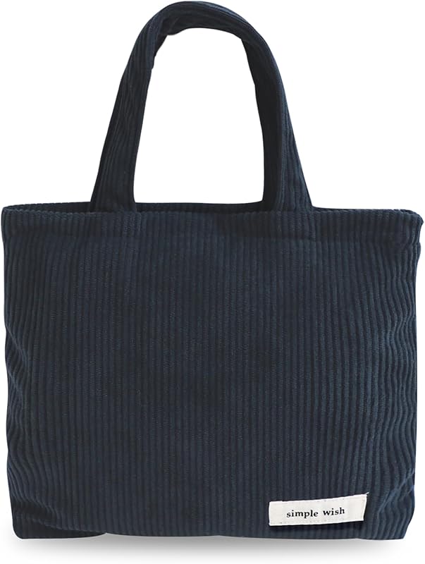 Necessaire de maquiagem Wudygirl em canvas com zíper e alça, 21,0 x 17,0 x 1,3 cm, bege
