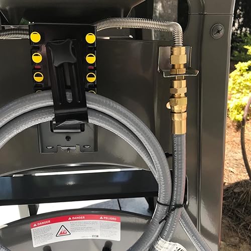 Miniatura 8 de GASPRO Manguera de gas natural ID de 12 pulgadas, manguera de GLP de baja presión con conexión rápida, para Weber, Char-parrilla, horno de pizza,