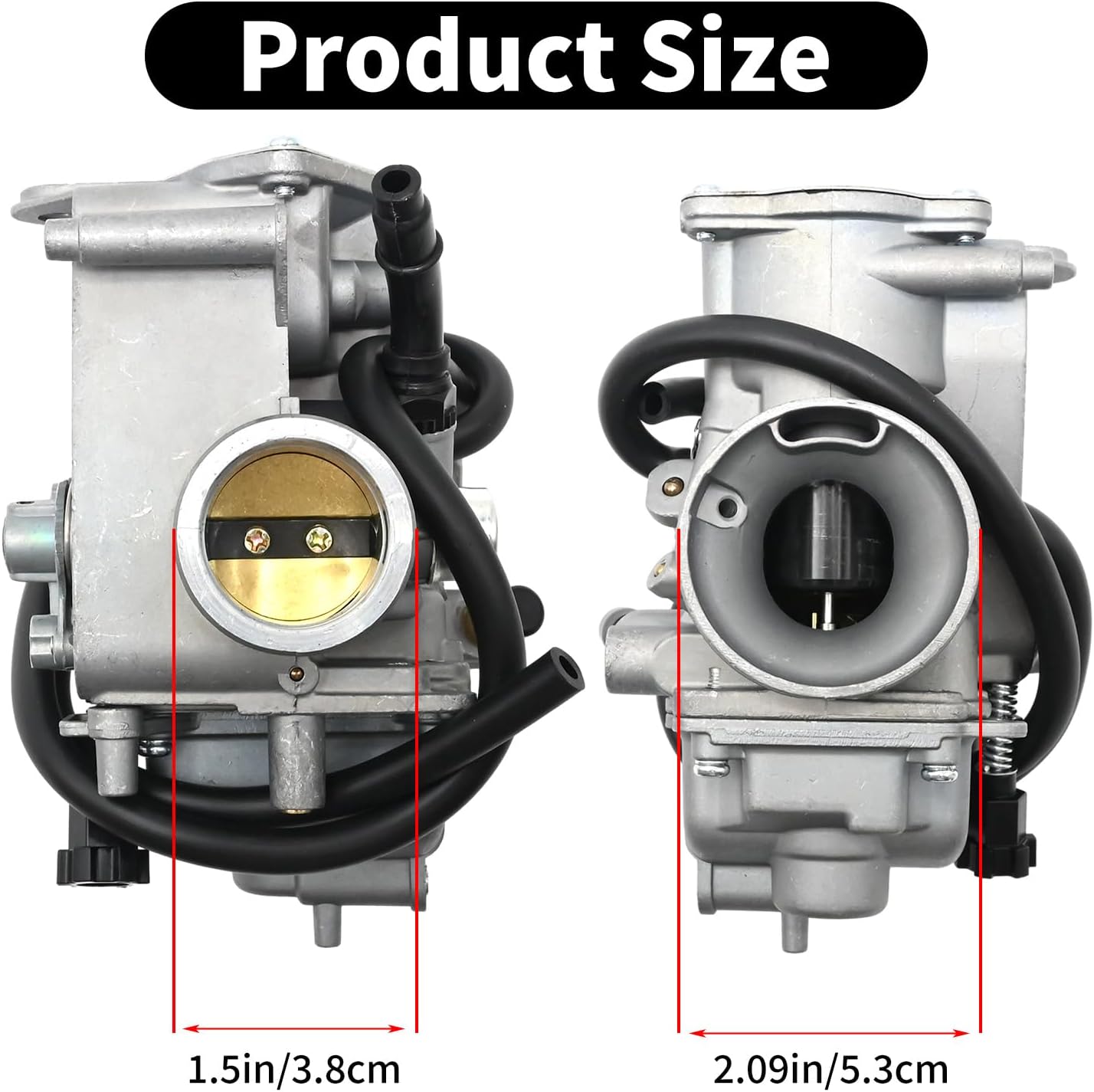 SYOWADA 16100-HA0-013 Carburetor Replacement for Honda Big Red 250 ATC250ES 1985 1986 1987, 16100-HA0-003 Carb with Intake Manifold Boot