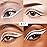 evpct 1Pcs White Liquid Eyeliner Makeup Waterproof White Eye Liners for Women, Eyes Wing Eyeliner Stamps Shapes Colored Eyeliner delineador de ojos a prueba de agua contra el agua blanco para ojos