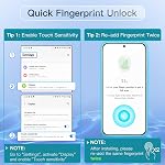 JETech Privacy Screen Protector for Samsung Galaxy S24 5G 6.2-Inch with Camera Lens Protector, Anti-Spy Tempered Glass Film, Fingerprint ID Compatible, 2-Pack Each