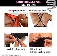 Vista 6 de Ganchos de repuesto para brasier de traje de baño (sin coser), 1/2 pulgadas, metal, ganchos de pin Straps (2)