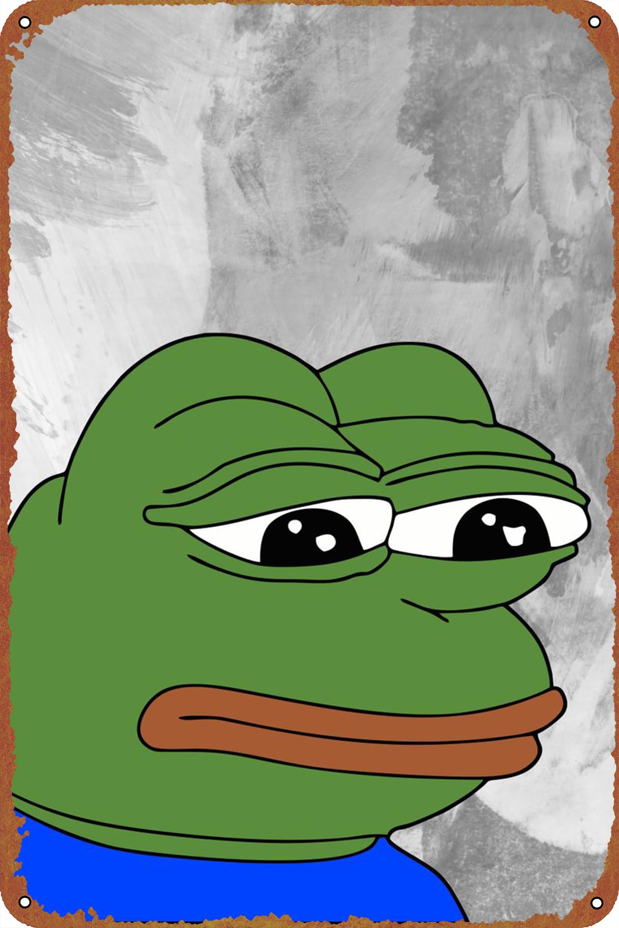 Amazon.com: pepe frog meme Poster Metal Sign Tin Metal Retro Wall Decor for  Home,Street,Gate,Bars,Club : 居家與廚房