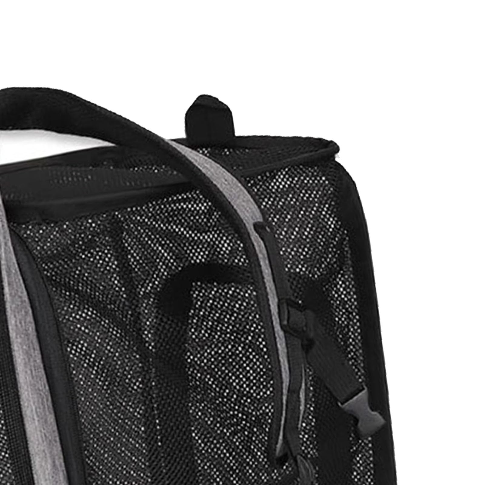 Greensen Große Katzen-Tasche, Erweiterbare Haustiertasche mit Mesh-Fenstern und Plüschkissen, für Kleine Bis Mittelgroße Katzen und Hunde Bis zu 8 Kg, Reisen Wandern Camping (Grey)