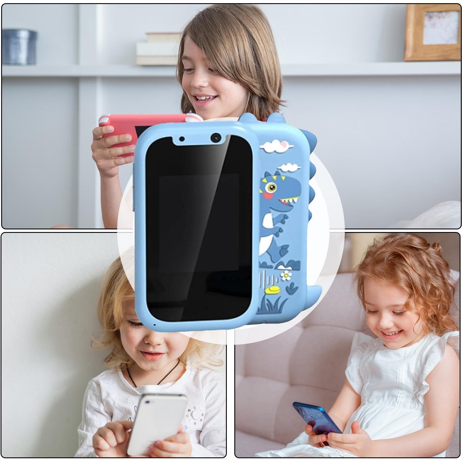 Smartphone Giocattolo Per Bambini Apprendimento Educazione Intelligente | Cellulare Musicale Per Racconta Storie Telefonino Giocattolo Fotocamera Per Bambini