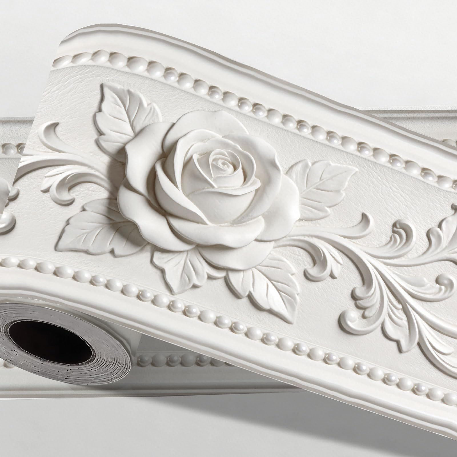 Papel tapiz autoadhesivo de rosas para renovar paredes sin usar pegamento