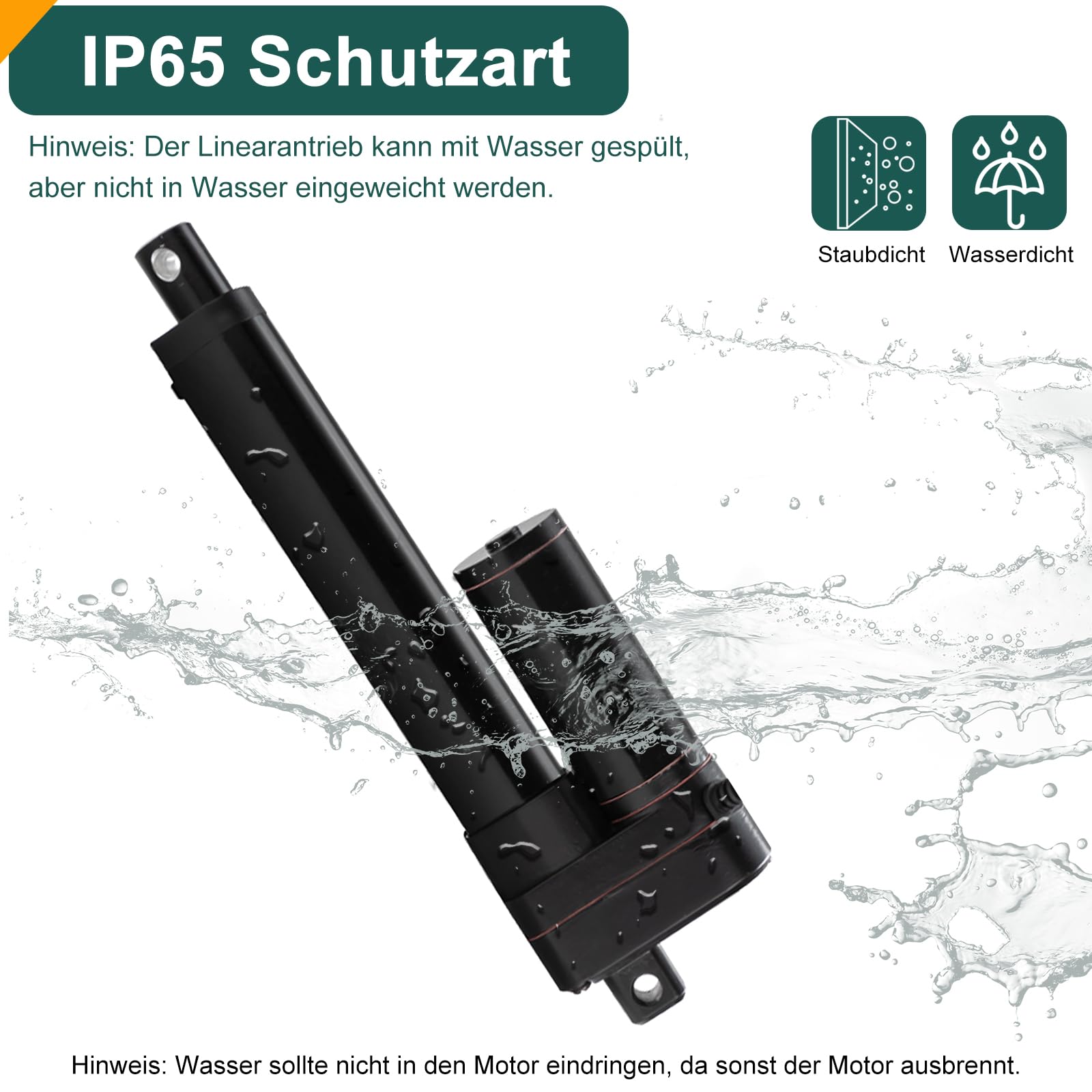 Linearantrieb 12V 2000N 700mm IP65 Wasserdicht 8mm/s Linear Actuator