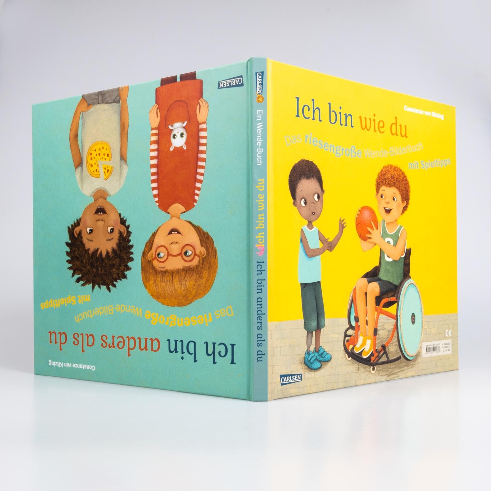 Ich bin anders als du – Ich bin wie du: Das riesengroße Wende-Bilderbuch mit Spieltipps: Praktisches Großformat-Bilderbuch zum Gemeinsam-Anschauen ab 3 Jahren