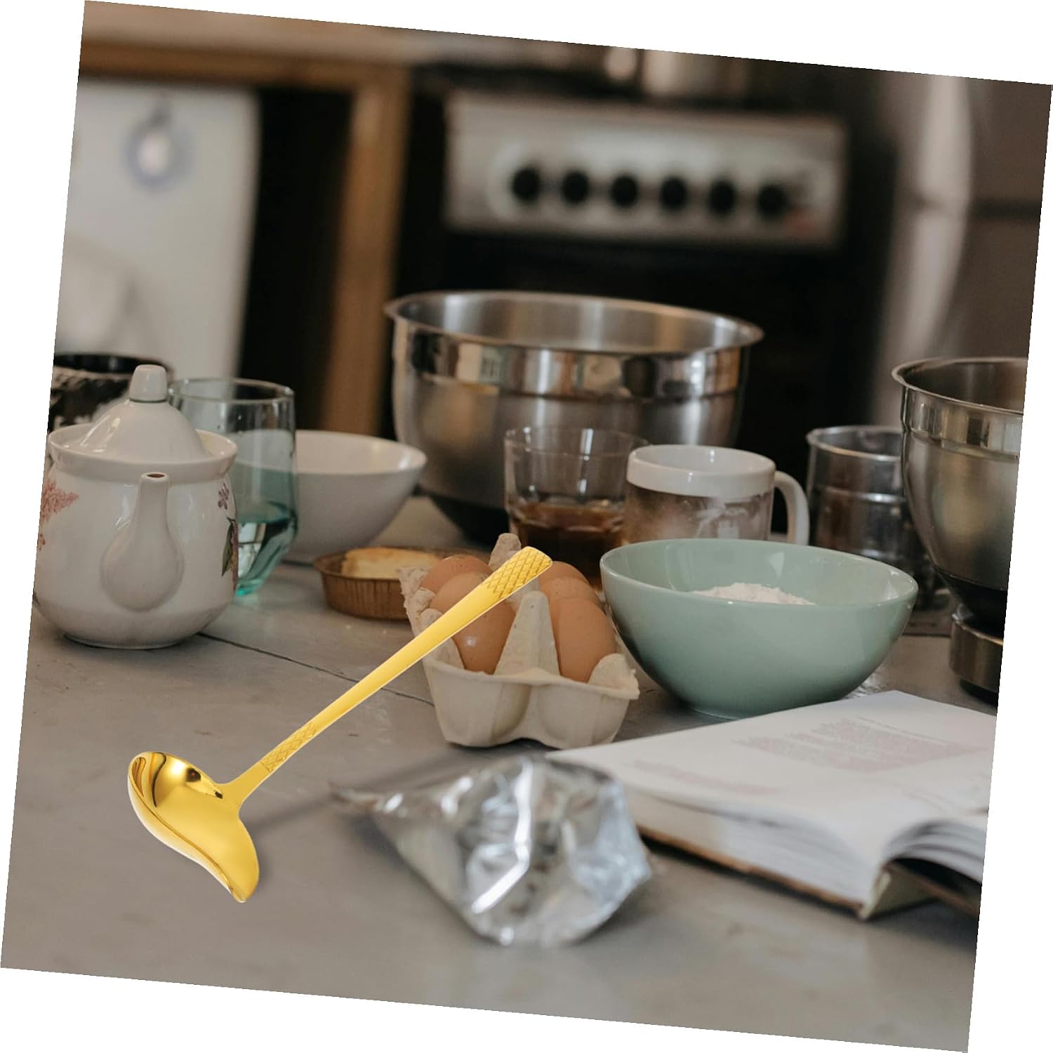 Stainless Steel Sauce Ladle Spoon Xmas Creative Duckbill for Home Kitchens