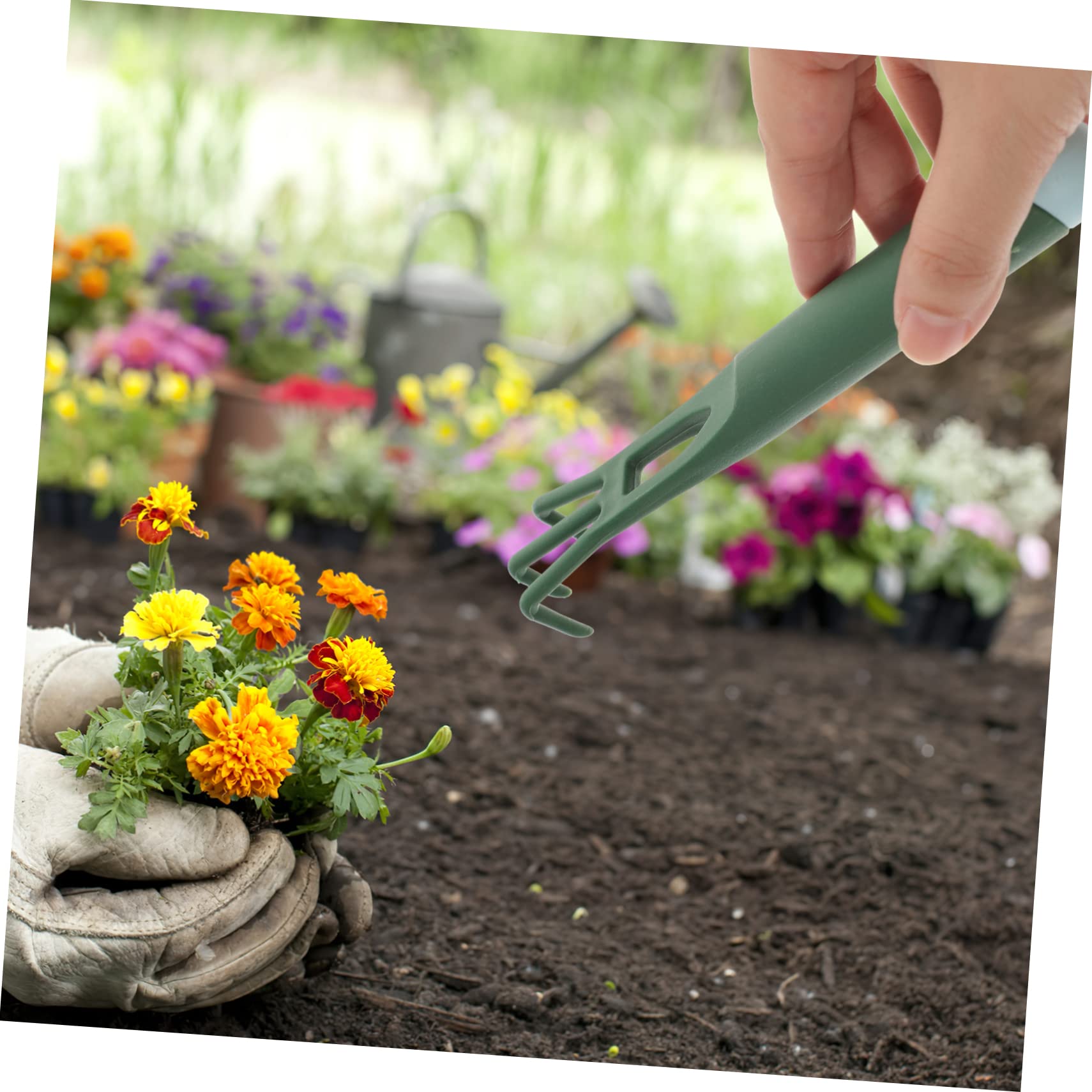 YARNOW 10 Ensembles Outils de Jardinage arrosoire Bonsai Outils de Culture echenillage Pot rempotage sarcloir kit de Jardinage s de Jardin à Main Fournitures de Plastique