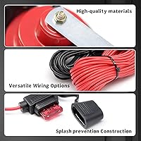 Vista 6 de Kit universal de bocina de señal de giro para ATV, UTV, kit legal de calle para UTV ROV, ATV, golf, SXS, coche con interruptor basculante, 2