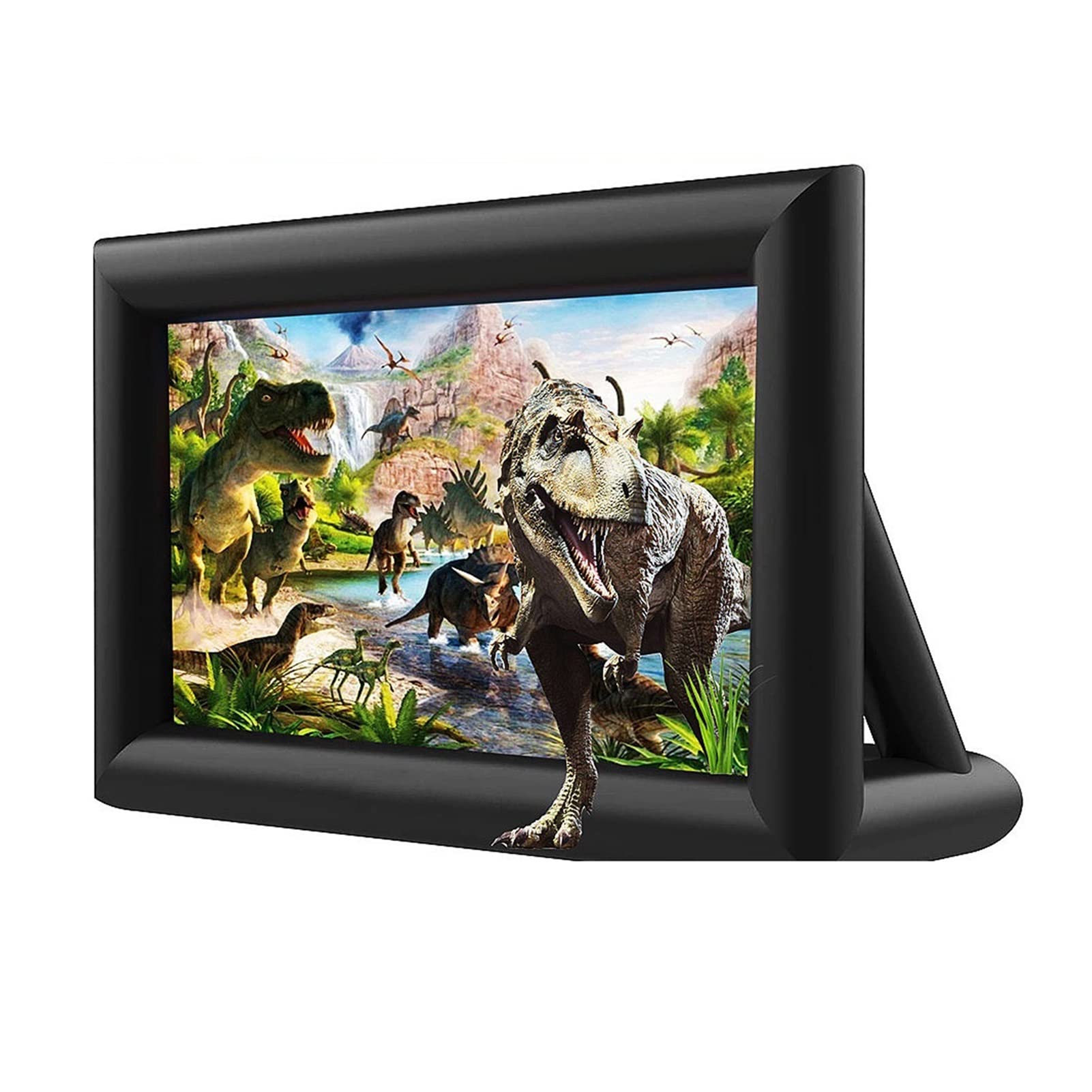 Myuyee 8Ft 10Ft 20Ft Inflatable Outdoor Projector Movies Screen With Quiet Fan Area Home Cinema For Camping Parties Outdoor Gaming, Office ( 1)