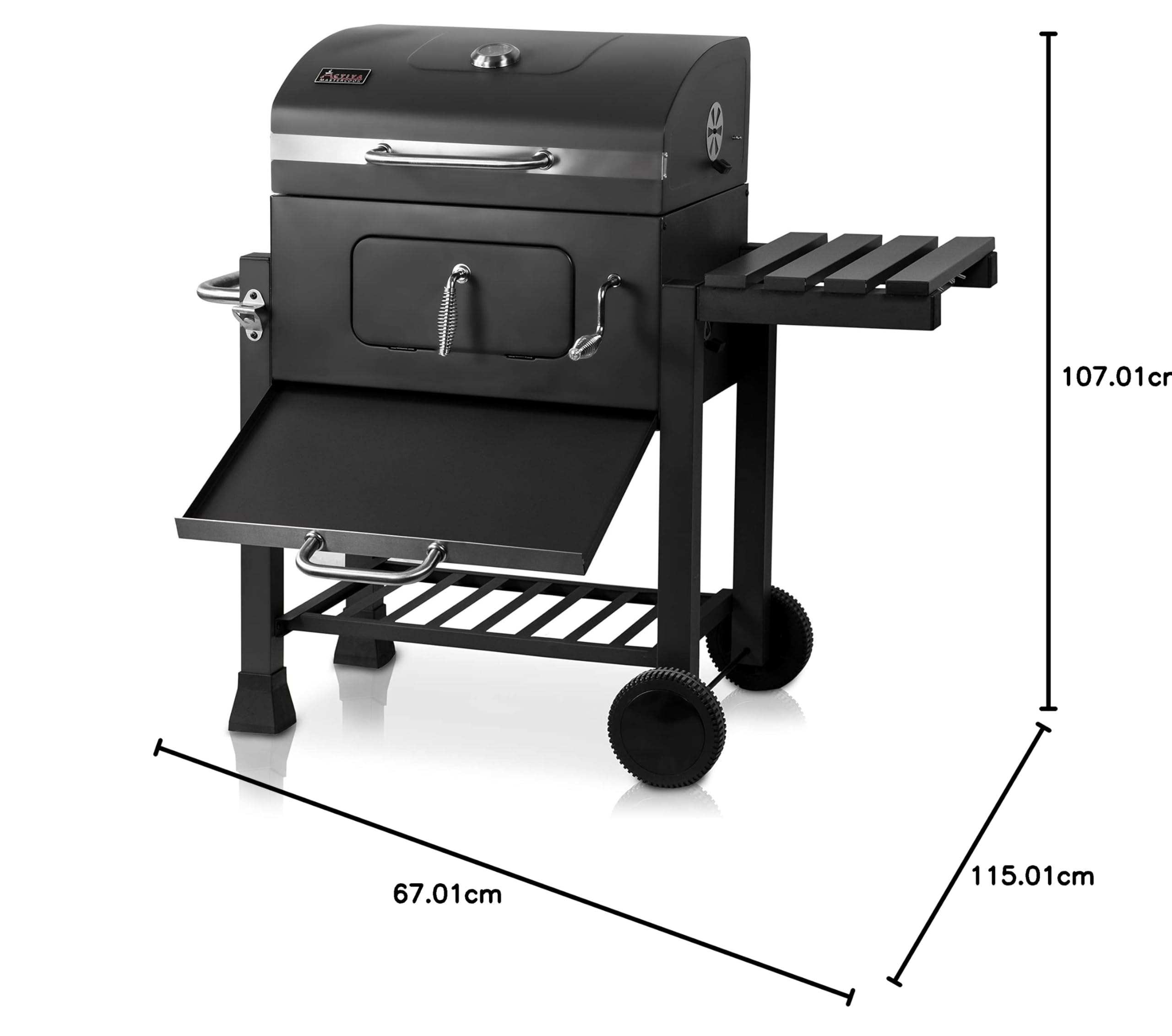 ACTIVA Angular Barbecue con ruote