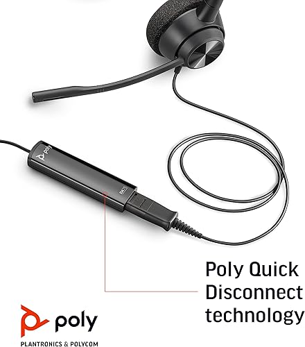 Miniatura 10 de Poly - Adaptador digital DA85M USB-AUSB-C (Plantronics) - Funciona con auriculares Poly Call Center de desconexión rápida (QD) - Protección auditiva