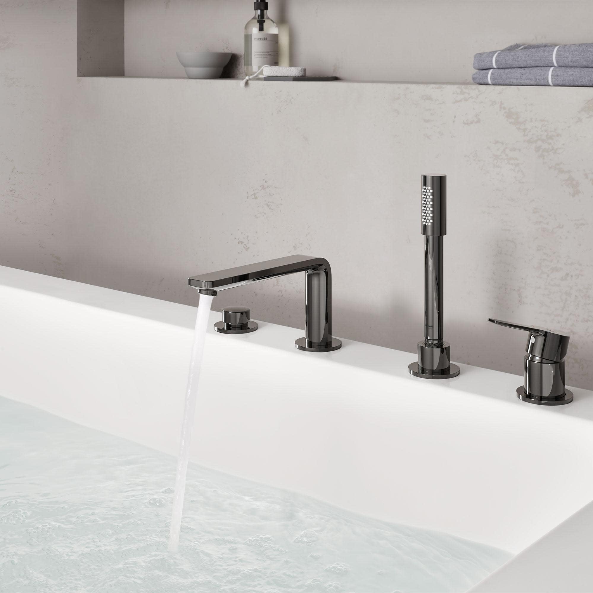 Grohe 19577001 Miscelatore Monocomando Bordo Vasca a 4 Fori, Cromo