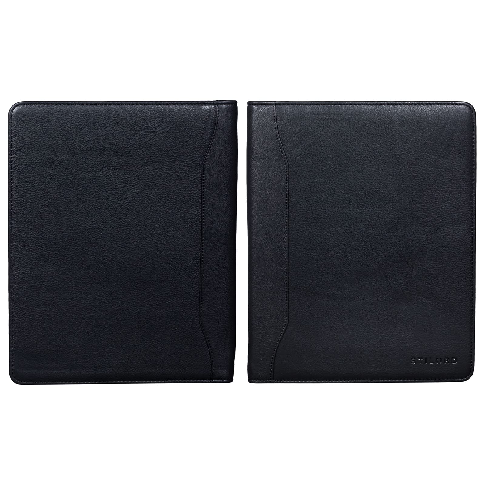 Scott Cartella Portadocumenti in Pelle Vintage A4 12,2 pollici Portablocchi Agenda Business con zip nero