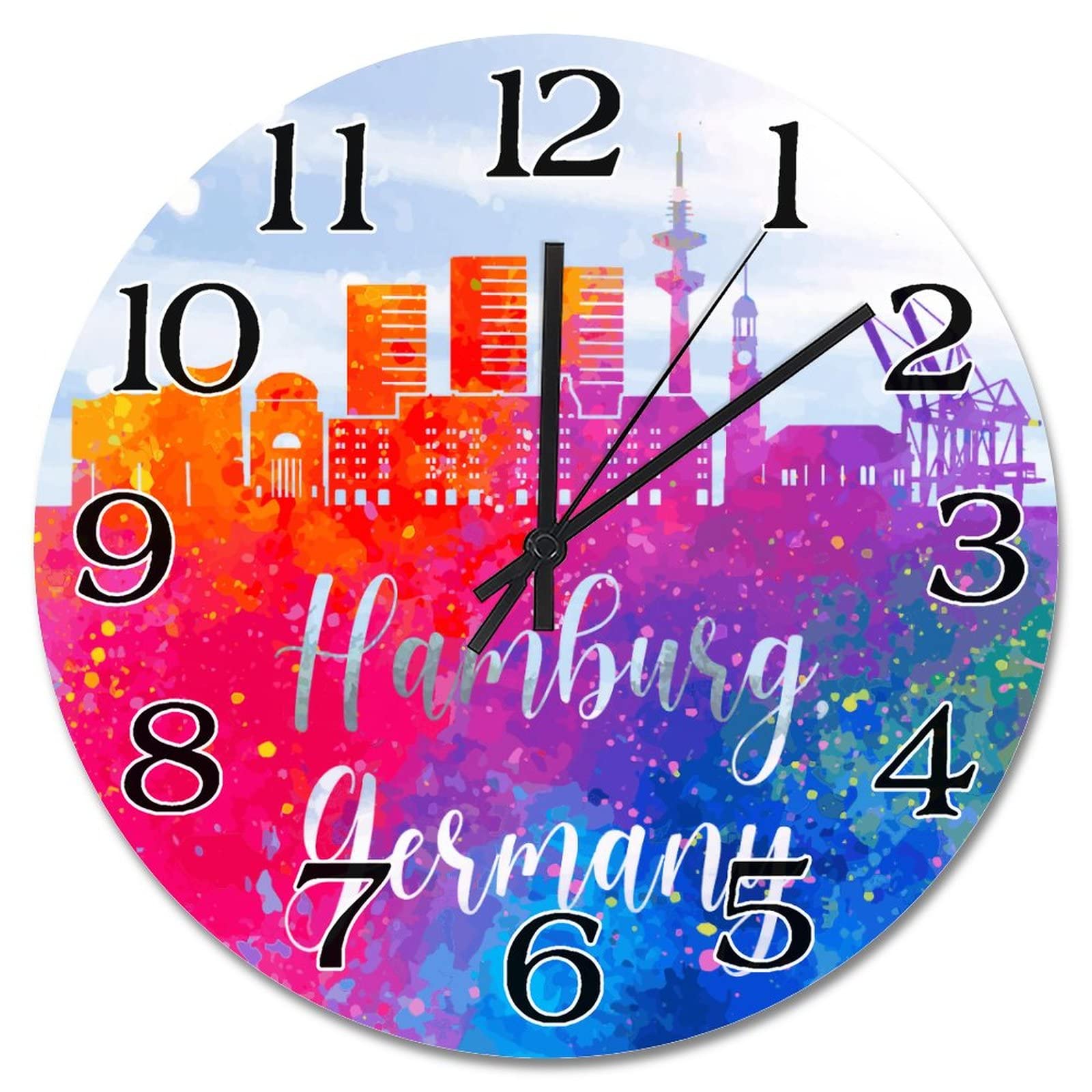 Horloge murale sans tic-tac de 38 cm pour retrouver le sommeil dans sa chambre