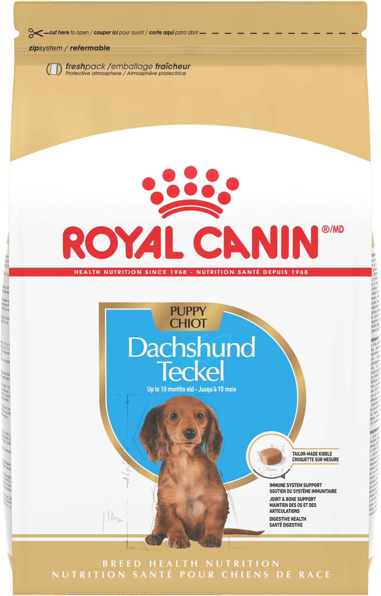 Breed Health Nutrition Dachshund Puppy Dry Dog Food, 2.5 lb Bag