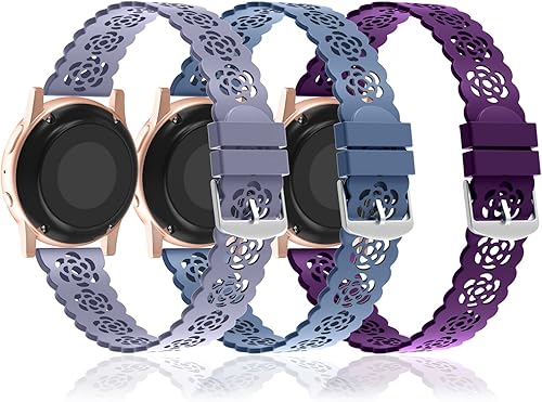 Correas de reloj de silicona de 0.78 pulgadas compatibles con Samsung Galaxy Watch FE7654 de 1.575 pulgadas, 1.732 pulgadas, Galaxy Watch 6 Classic