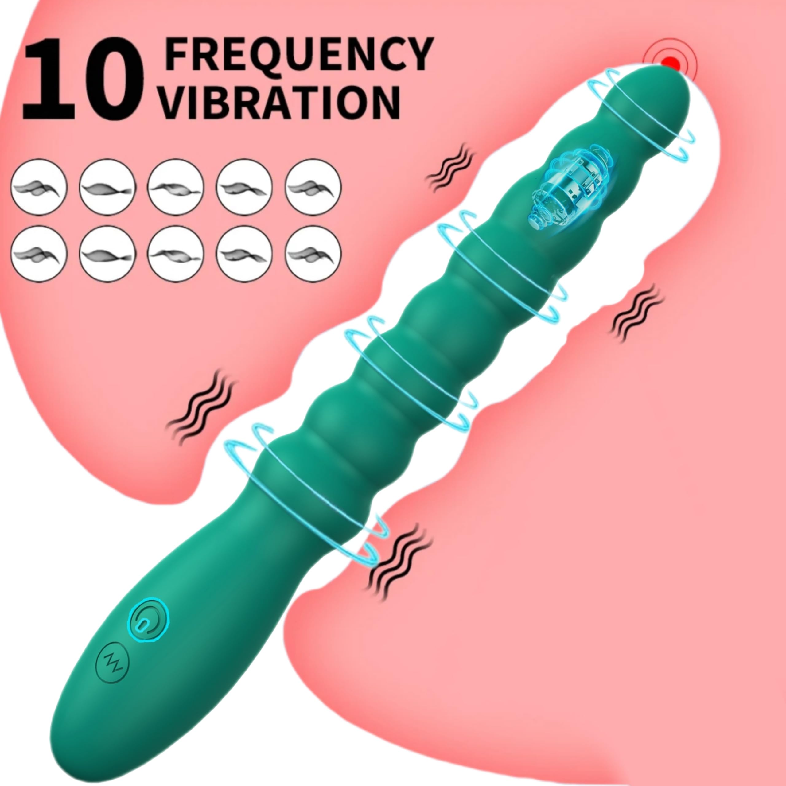 beads style vibrating anal plug Sissy Butt Plug Captions main image 0