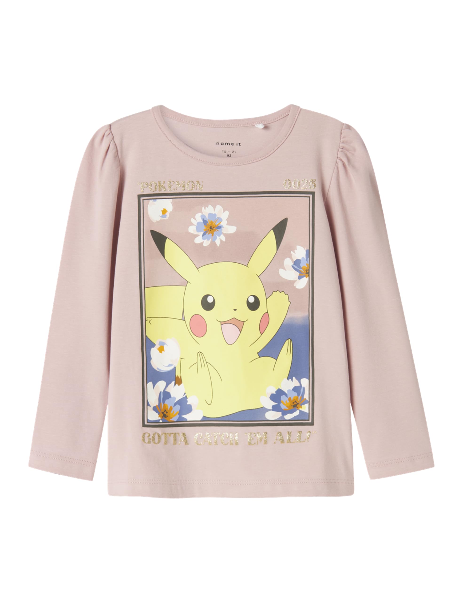 NAME IT Mädchen Nmfsorina Pokemon Ls Top Box Sky