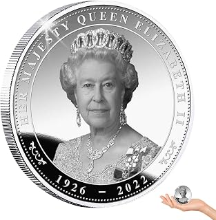 Genérico Coin Souvenir, Rare Coin, Home Decor Rust Resistant British Queen for History Lovers Amateur Adults Special Occasions