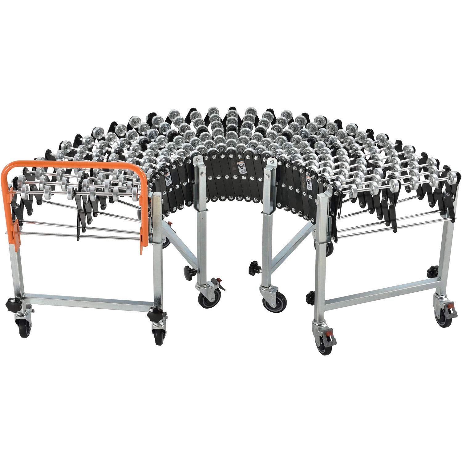 3'3" to 12'10" Portable Flexible & Expandable Conveyor - Steel Skate Wheels - 18"W: Industrial & Scientific