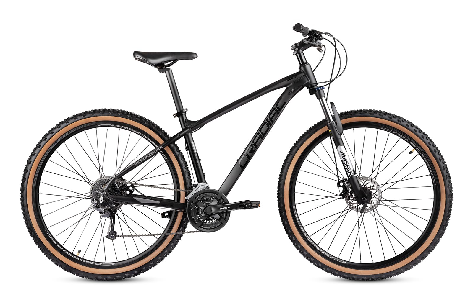 CRADIAC - Wolf 27 Gear MTB Cycle | 27.5" Inch Mountain Bicycle | Zoom Lockout Suspension | 6061 Light Weight Alloy Frame | Dual Disc Brakes | Fully Fitted | Ideal for 14+ Years Men/Boy/Girls (B0D1KML1LH) Amazon Price History, Amazon Price Tracker