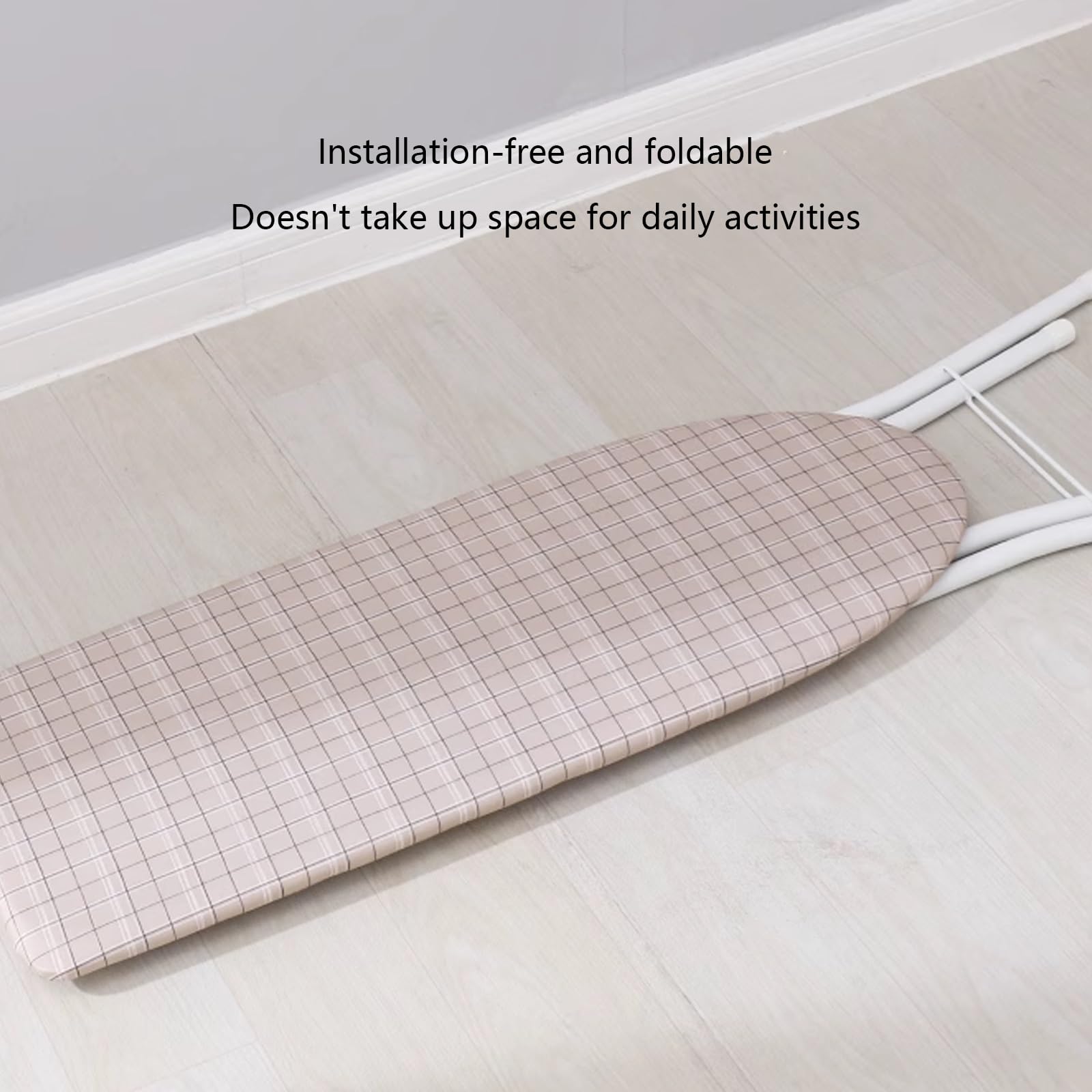 Tabla de Planchar Plegable Tabla de Planchar a Vapors Grande Soporte de Planchado Ajustable Estructura Robusta de Cuatro Patas Fácil de Mover Adecuada Para uso en el Lavadero Del Hogar o en el Dormito