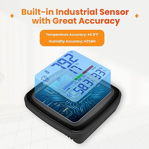 Miniatura 9 de SMARTRO - Termómetro para interior y calibración de precisión profesional