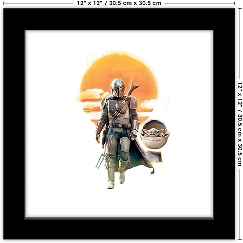 Miniatura 7 de Trends International Gallery Pops Star Wars The Mandalorian - Desert Sun Canvas Wall Art, Unframed Version, 12" x 12" Gallery Pops Canvas Wall Art